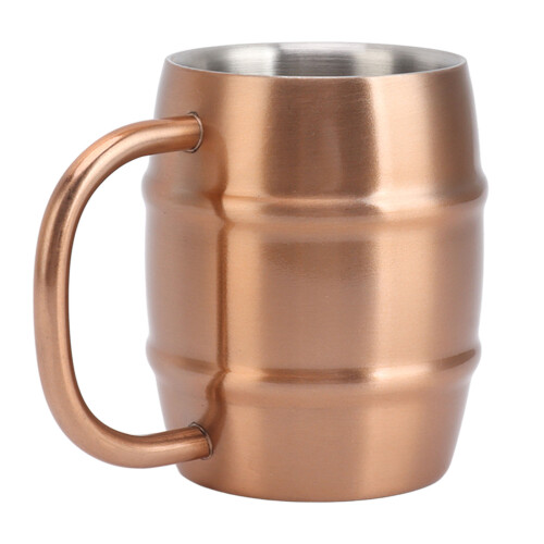 Ergonomic Stainless Steel Beer Mug