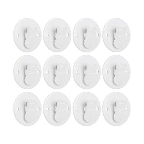 Set Of 12 Stick Hook For Carpet Sturdy Plastic Wall Mount