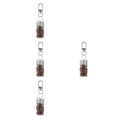 4Pcs Chaveiros Garrafa Desejos Transparente Para E Uso