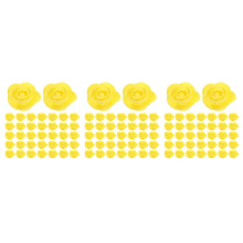 1500Pcs Flores Artificiais Amarelas De Espuma Para E Eventos