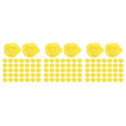 1500Pcs Flores Artificiais Amarelas De Espuma Para E Eventos