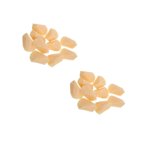 20Pcs Chunk De Batata PVC Claro Decoração