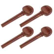 4Pcs Pinos De Afinação Para Violino Material Cor Marrom