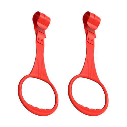 2Pcs Anéis De Para Bebê Material PP Para Cercadinho Vermelhos