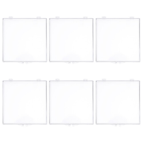 6Pcs De Plástico Transparente Para Exposição De Insetos