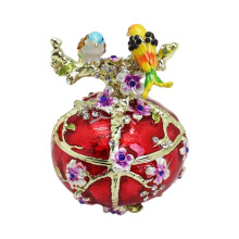 Hochzeitsschmuck-Vitrine, doppelte Vogelform,-Rot