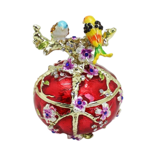Hochzeitsschmuck-Vitrine, doppelte Vogelform,-Rot