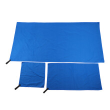 3-teiliges Strandtuch-Set blau 80 x 40 cm / 31 x 15,7 in