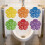 6Pcs Plastic Urinal Mats Screen Pad Urinal Screen-Green 6