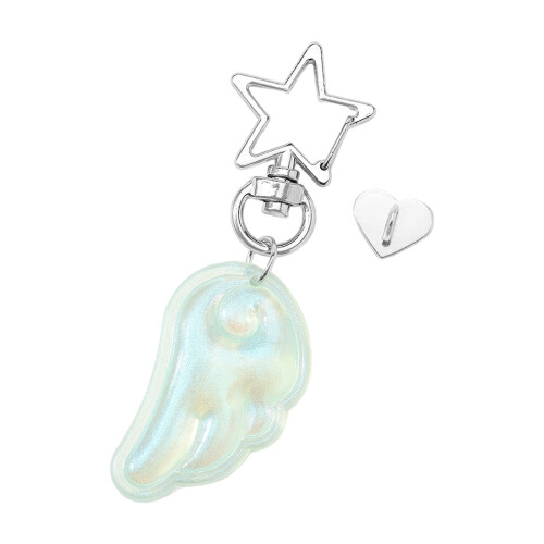 Protective Angel Wing Key Holder Acrylic Craftsmanship-Green