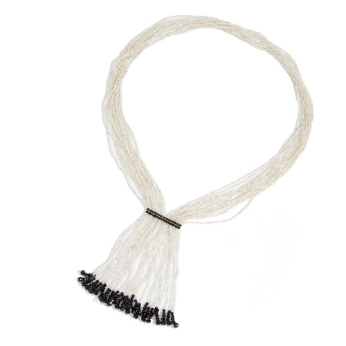 Bohemian Multiple Layer Handmade Bead Crystals Necklace With-2