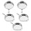 5Pcs Mini Panelas Prata Durável Para Mini Cozinha Decorativa 1