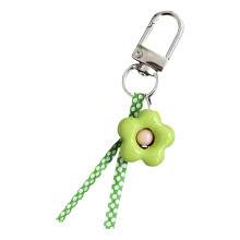 Trendy Style Floral Key Ring Lightweight Ornament For Bag-Green