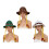 Traditional Oktoberfest Braid Hat For Stage Performances-White 2