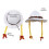 Traditional Oktoberfest Braid Hat For Stage Performances-White 4