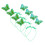 4Pcs Tiara Infantil Verde Com Adereço Para Festas 1