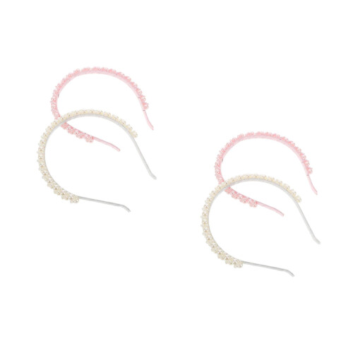 4Pcs Tiara Com Falsas Confortável E