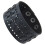 Adjustable 3.6cm Wide Black PU Leather Cuff Bracelet-Black 1