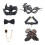 Masquerades Costumes Accessories Couple Masquerades Mask-Black 1