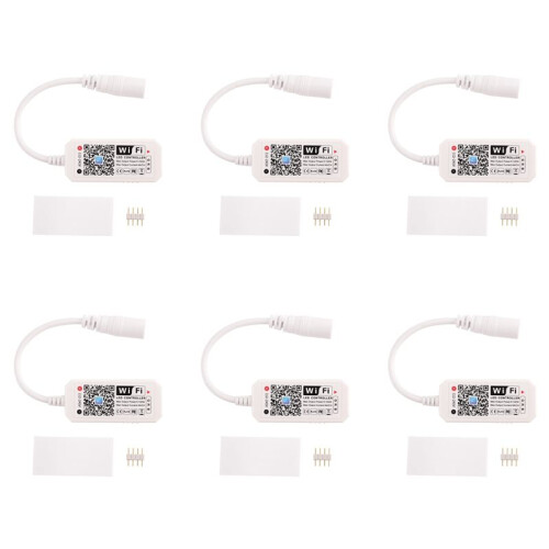 6X RGB Led Light Strip Voice Control Work with Alexa &  Home, WIFI  Controller with Free App Via IOS Android