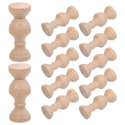 12Pcs Acessórios De Madeira Para E Móveis Khaki