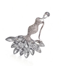 Exquisite Merman Design Brooch Pin With Multiple-White