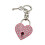 Stylish Alloy Heart Shaped Keyring Quick Release Key Chain-Pink 1