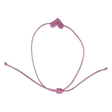 Bracelet en corde de cœur de style bohémien, bijoux-Rose