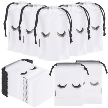 100 St FranspåSar för Kunder Lash Goodie Bags för Kunder Lash Aftercare-PåSar ÖGonfransföRläNgning SminkväSkor Klar