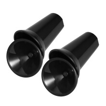 2Pcs Para Vinho Preto Com Tampa Removível Material Durável