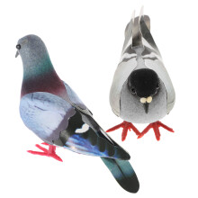 2Pcs Pássaros Decorativos Artificiais Para Fotos E Projetos Criativos