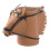 Handgemaakte lederen desktop organizer paardenvorm lederen 1