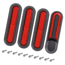Light Weight Reflective Wheel Cover For Electric Scooters-Red