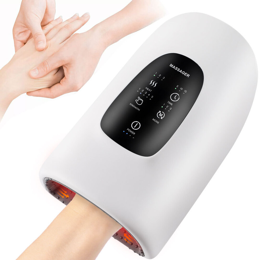 Stoyotu Electric Hand Massager Intelligent Wireless Airbag Kneading And Hot Compress Palm Finger Joint Therapy Massager