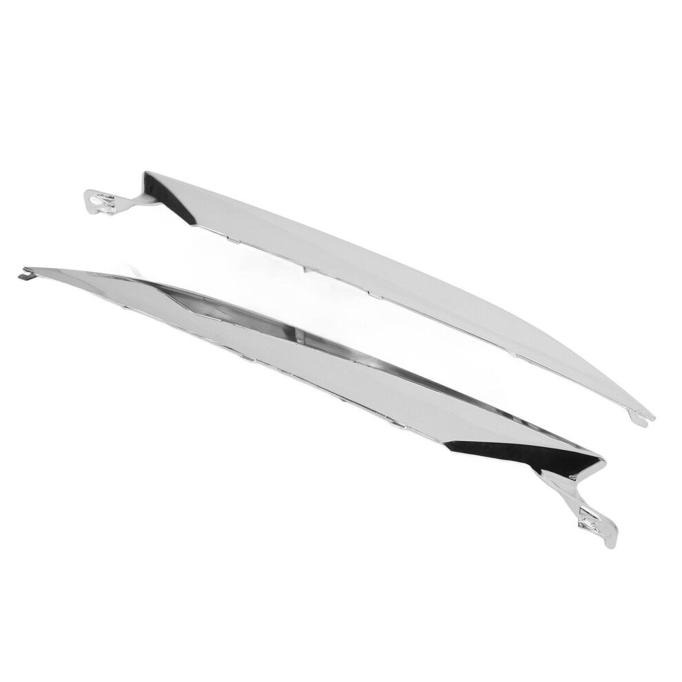 1Pair Electroplated Headlight Moulding 71163 T7a Silver 7055741150272