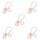 5Pcs Chaveiro De Para E Com Fecho Multi 2