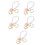 5Pcs Chaveiro De Para E Com Fecho Multi 5