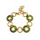Bracelet Chic bicolore entrelacé, résine robuste,-JDB0103310GN 1