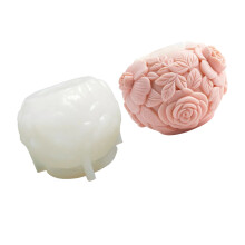 Moule à bougie rose en silicone robuste pour créer une belle-13