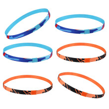 6 Stück schweißabsorbierende Stirnbänder, Unisex,-s blau o