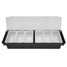 ChłOdzony Lodem Pojemnik na Przyprawy SchłOdzony Pojemnik na Przyprawy Bar Caddy do Pracy Domowej lub Restauracji Six Grid Boxing Box