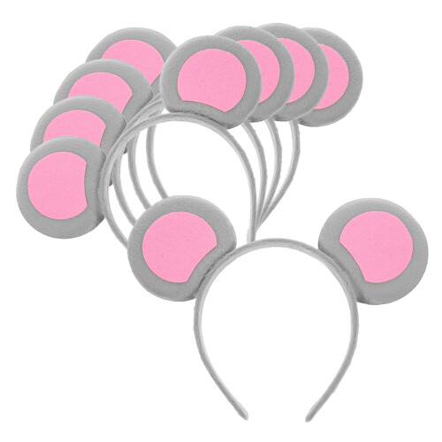5Pcs Tiara Com Orelhas De Rato Para Festa E Cosplay
