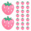 30Pcs Clips De Lápis Rosa PVC Durável Para Recompensas 1