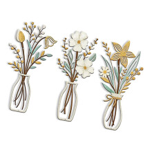 Metal Flowers Wall Decors Flower Wall Art Decors-B396 8