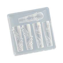 Reusable Heat Resistant Silicone Nail Mold With Elegant