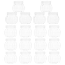 24Pcs Potes De Armazenamento Transparente Para Festa E Casa