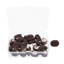 40Pcs Alfinetes Para Memos E Fotos Resina Café Decoração