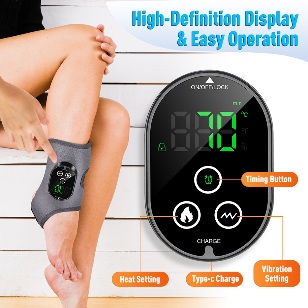 Stoyotu Electric Ankle Massager Ankle Protection Charging Model Hot Compress Vibrating Massager