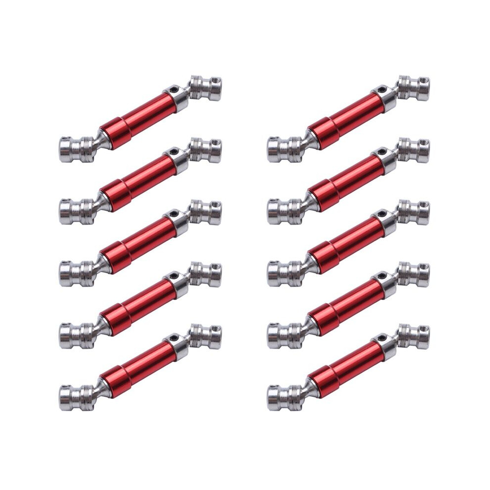 10Pcs Metal Rear Center Drive Shaft Cvd Transmission Shaft For 1:12 12428 12423 4711498185419