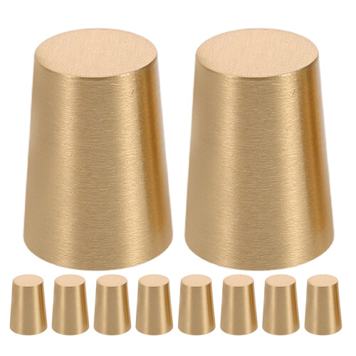 8Pcs Bases De Latão Para Bandejas E Tábuas Com Design Cônico Estável